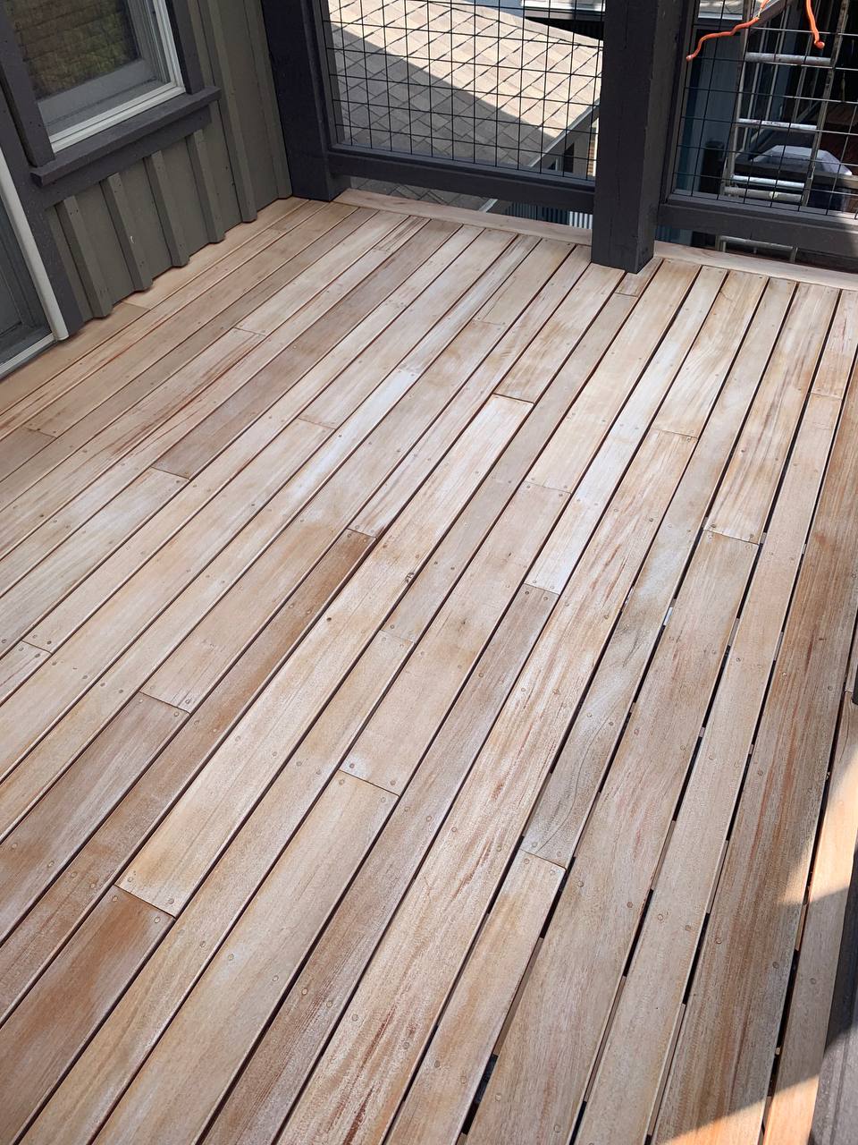 Deck before being stained.